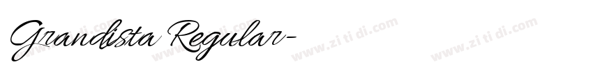 Grandista Regular字体转换